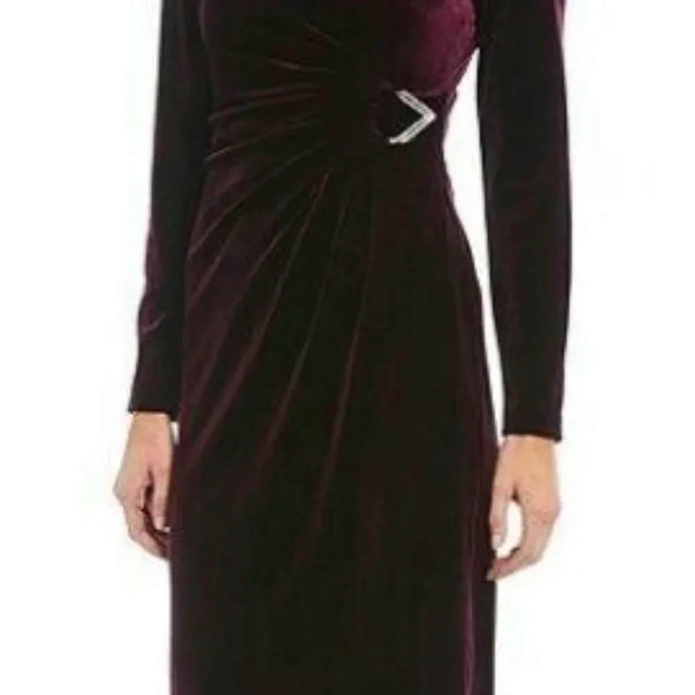 Jessica Howard Purple Long Sleeve Dress - Picture 3 of 10
